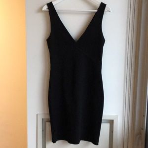 Aritzia Wilfred Suede Black Dress